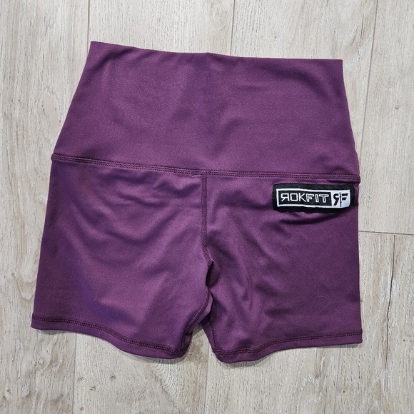 COPY - Rokfit Training Shorts, Size XS, Plum/Purple - Picture 1 of 8